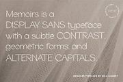 Memoirs Sans Modern Logo Font, a Sans Serif Font by Mila Garret (Thumbnail 5 of 15)