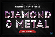 Diamond & Metal #2 - 16 Text Styles, a Layer Style Add-On by Jonas Stensgaard (Thumbnail 10 of 19)
