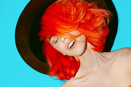 Girl in hat and bright red hair featuring accessory, art, and autumn, a Beauty & Fashion Photo by Jenya Porechenskaya