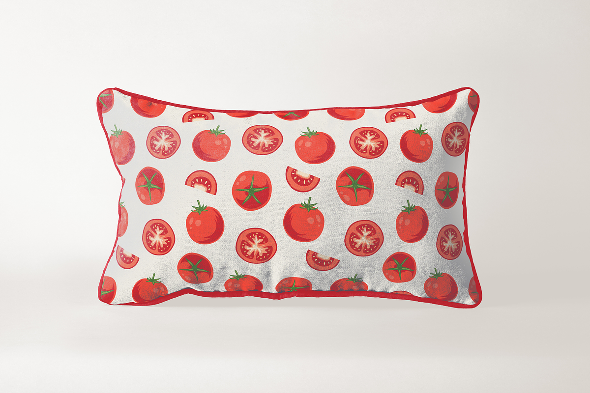 Seamless Tomato Pattern, a Pattern Graphic by EmmaGDesigner (Photo 4 of 6)