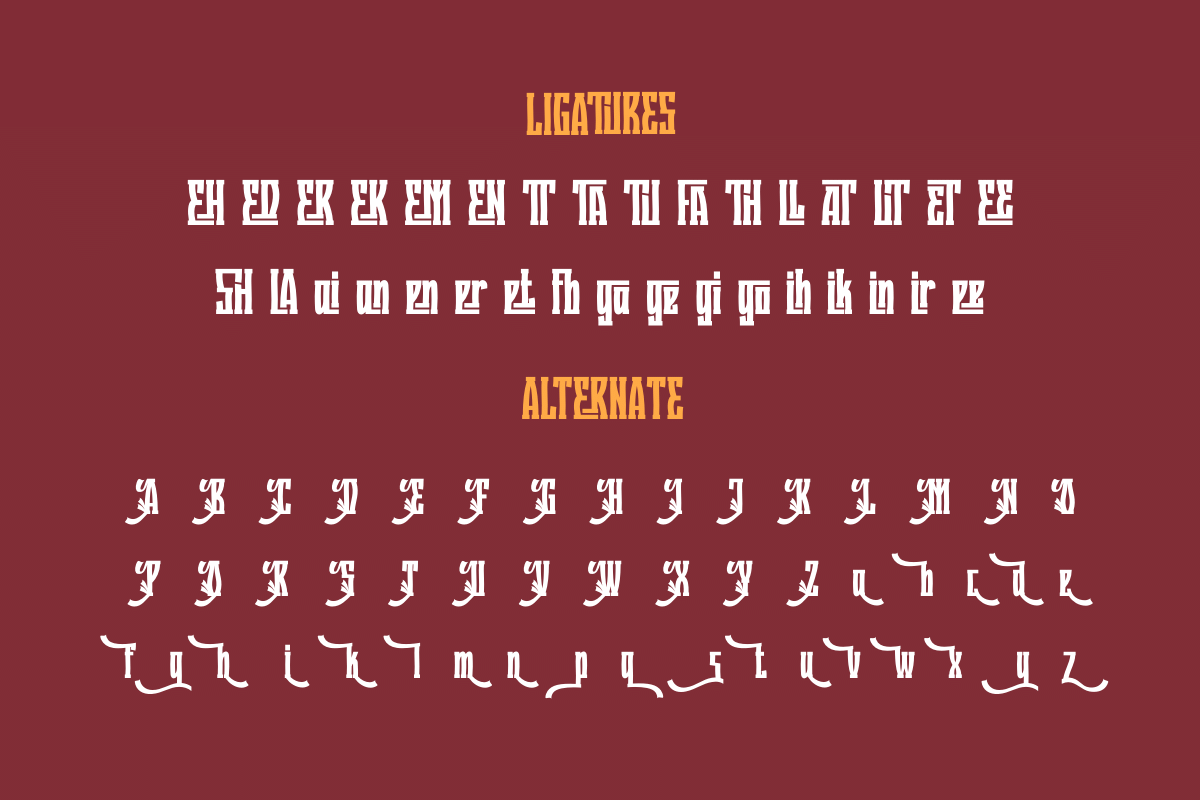 Quzirah – Retro Condensed Font, a Serif Font by twinstd (Photo 10 of 13)