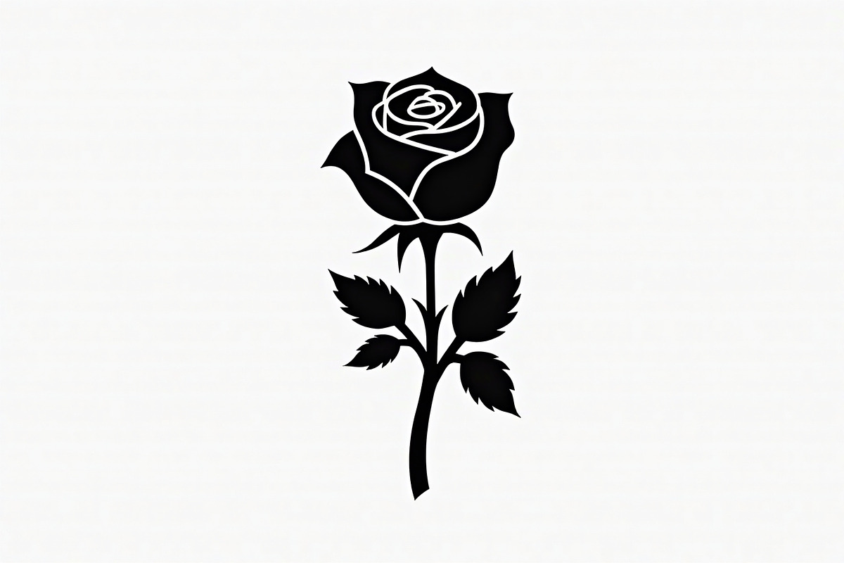 Rose Black Silhouette Decorative, an Illustration by Amazin_art (Photo 14 of 31)