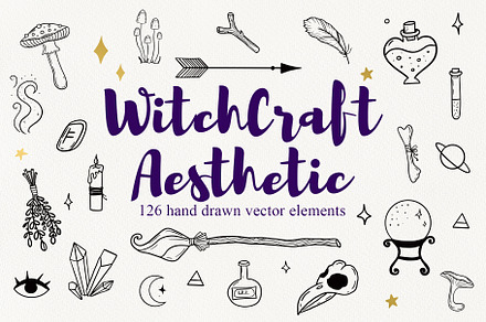 Witchcraft Aesthetic vector clipart