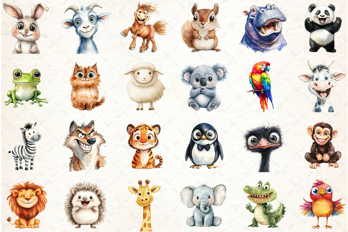 Quirky Funny Animals Sublimation, a Graphic by Libby Wishes (Photo 2 of 7)