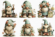 Whimsical Summer Gnome Clipart Png, an Illustration by Craft Nest (Thumbnail 5 of 12)