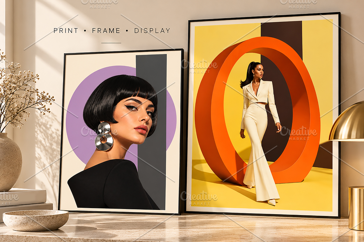 50 Retro Fashion Posters, a Beauty & Fashion Photo by MarisoArt (Photo 6 of 6)