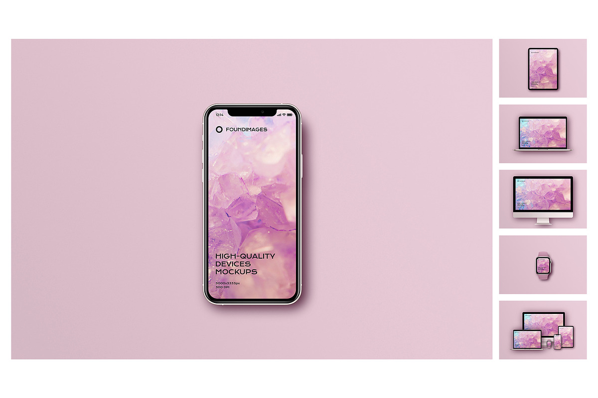 360 device mockup bundle iphone, a Device Mockup by FoundImages (Photo 80 of 84)