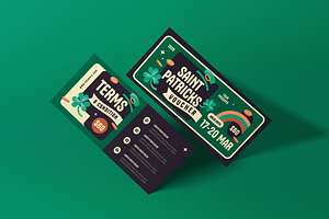 Flat Design Saint Patrick's Voucher