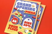Cream Grand Opening Pizza Flyer Set, a Flyer Template by graphicook (Thumbnail 2 of 3)