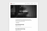 Theme for writers - Writings Pro, a WordPress Template by DinevThemes (Thumbnail 1 of 5)