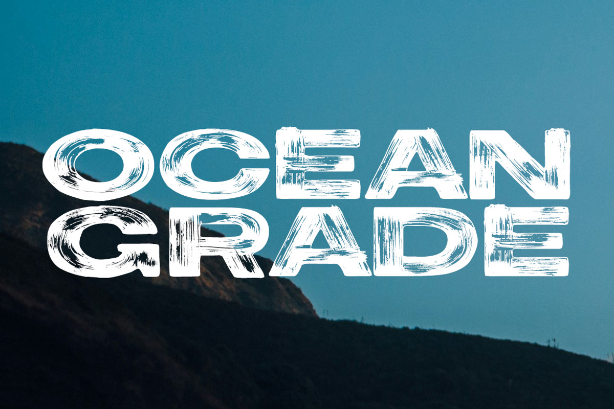 Ocean Grade Font, a Sans Serif Font by The Branded Quotes (Photo 1 of 4)