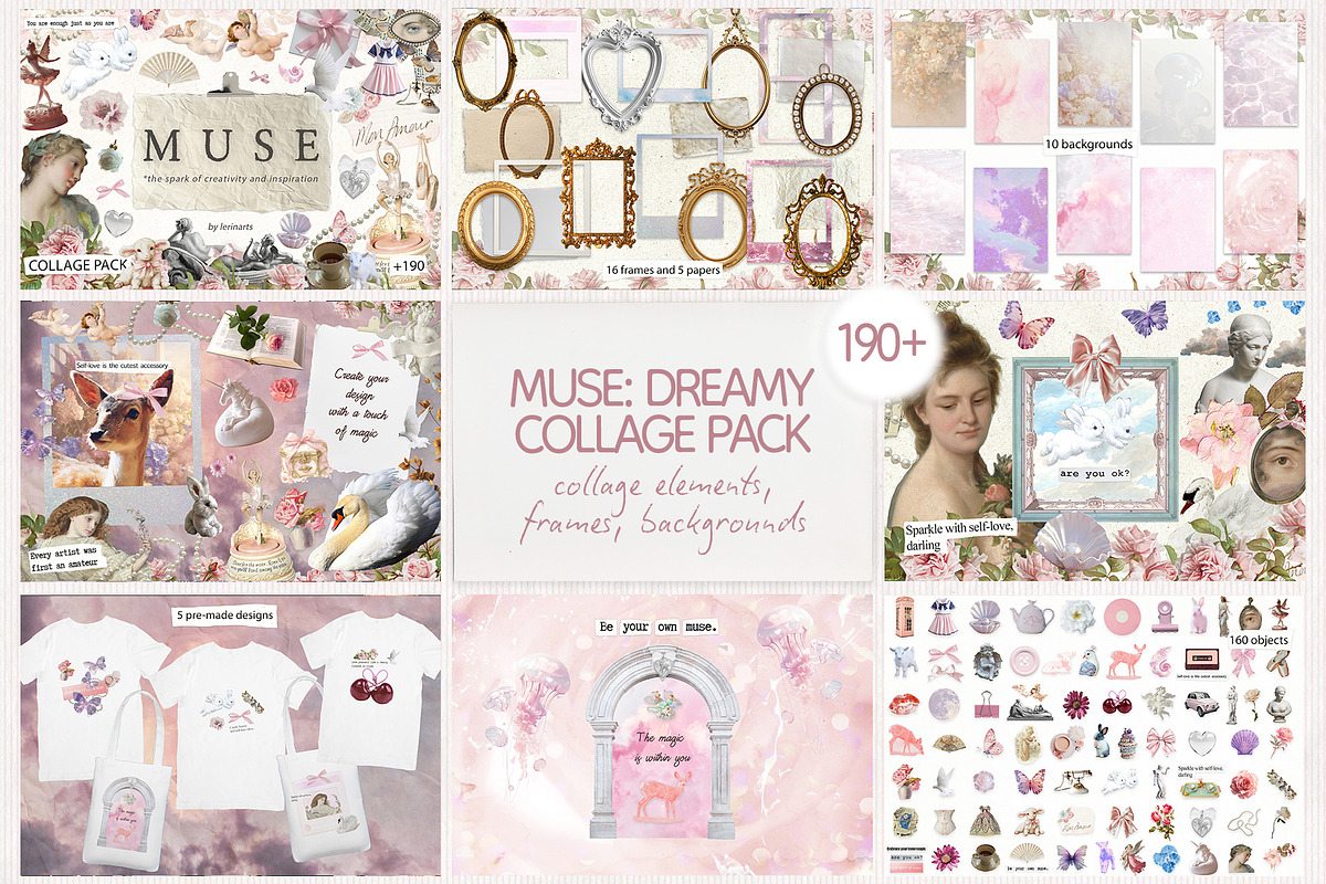 COLLAGE BUNDLE pack (1800+), an Object Graphic by lerinartstudio (Photo 6 of 10)