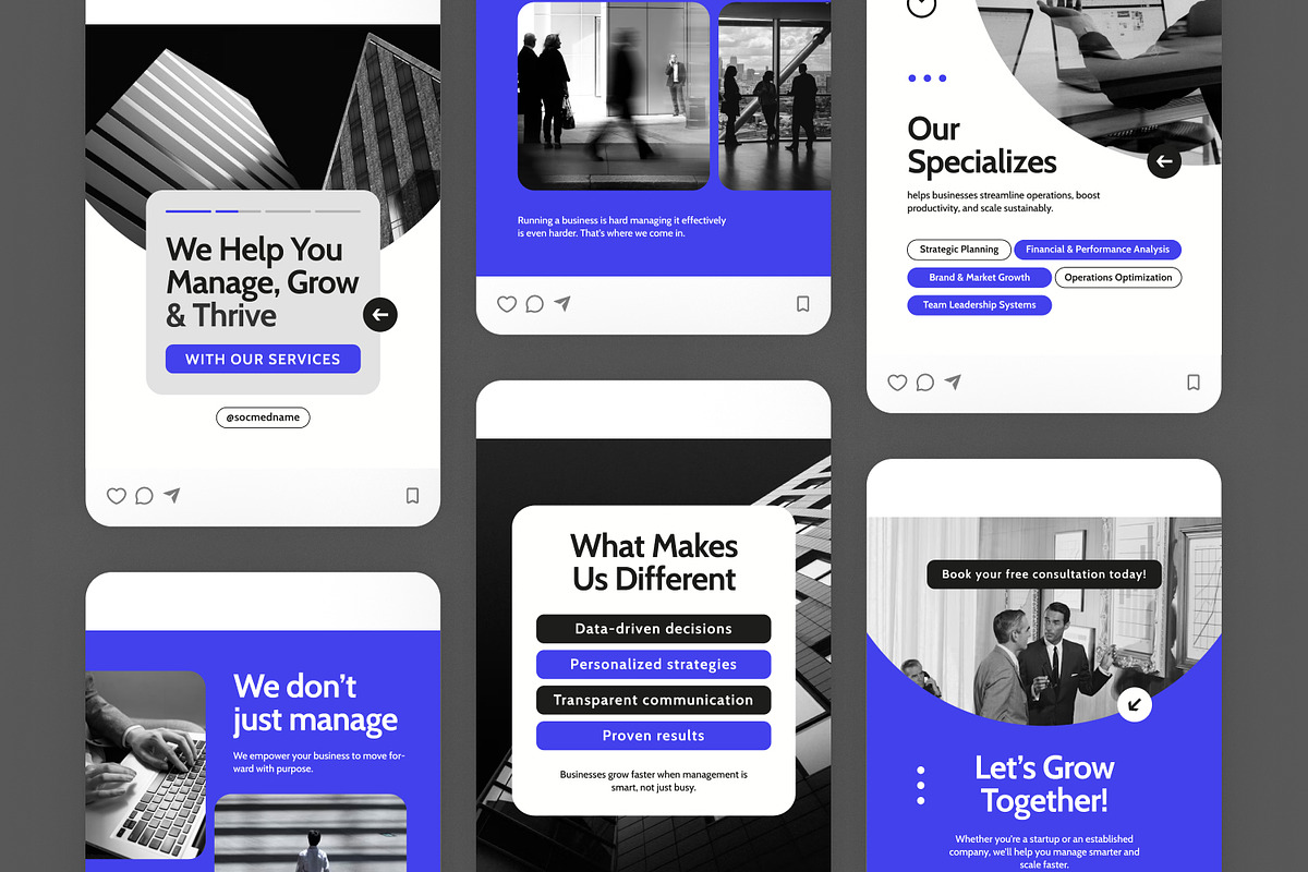 Business Management - Instagram Post, a Brochure Template by Izdihaar_Studio (Photo 3 of 3)