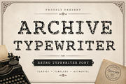 Archive Typewriter – Vintage Font, a Sans Serif Font by Limited.studio (Thumbnail 1 of 5)