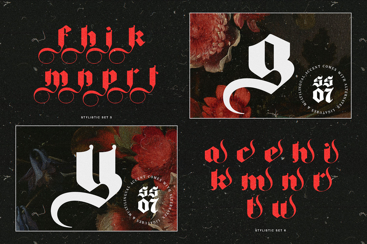 Big Fat Gothic Blackletter Typeface, a Blackletter Font by alit design (Photo 10 of 11)