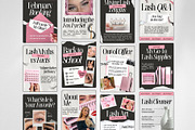 Lash Tech Instagram Templates, a Social Media Template by ZenSocialDesigns (Thumbnail 2 of 9)