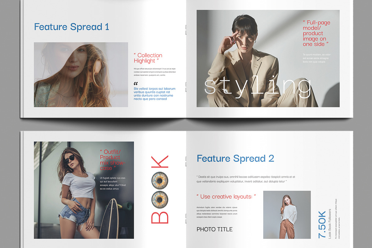 Fashion Look Book Template preview 4