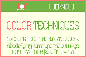 COLOR TECHNIQUES FONT