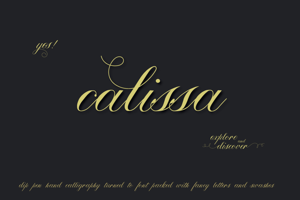 Calissa Pro font preview 5