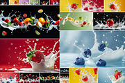 102 Fruits & berries milk splashes, a Food & Drink Photo by Handmadefont (Thumbnail 9 of 16)