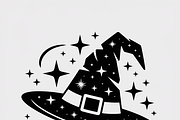 Halloween witch hat designed, an Illustration by Amazin_art (Thumbnail 9 of 21)