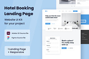 Hotel Booking Web Design, a Wireframe Template by INSPR STD (Thumbnail 1 of 6)