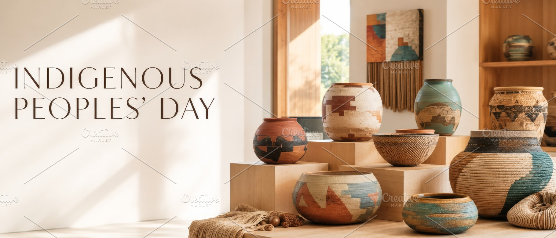 Indigenous Peoples Day display featu, a Photo by Dvoevnore photos