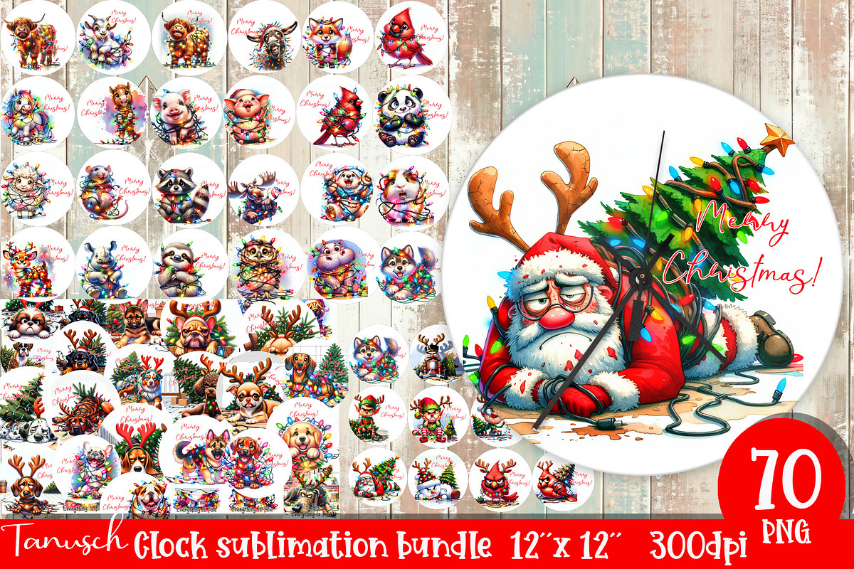 funny Christmas mega bundle, a Templates & Theme by TanuschArts (Photo 14 of 20)