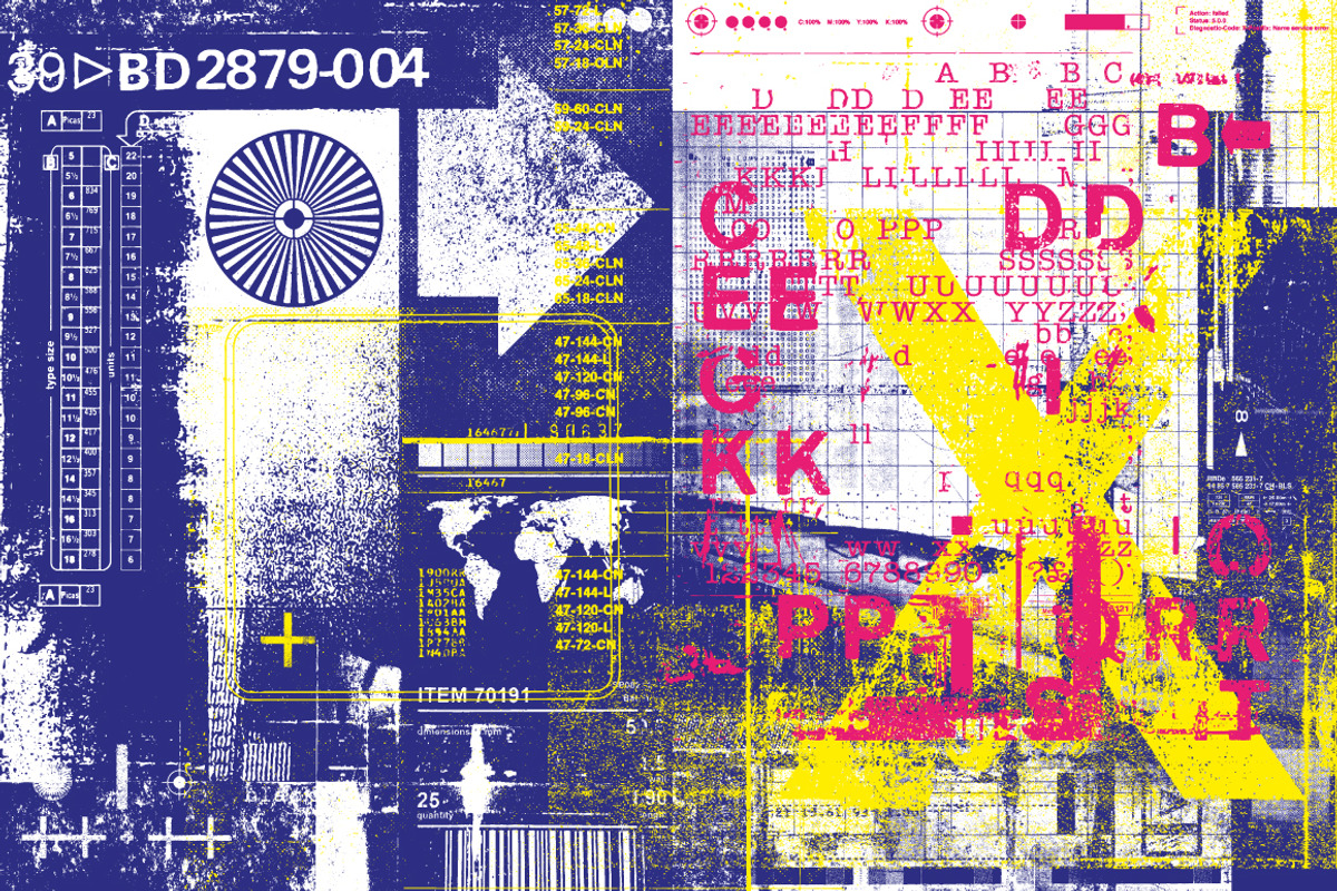 Abstract Digital Collage Textures, a Texture Graphic by Offset (Photo 11 of 13)
