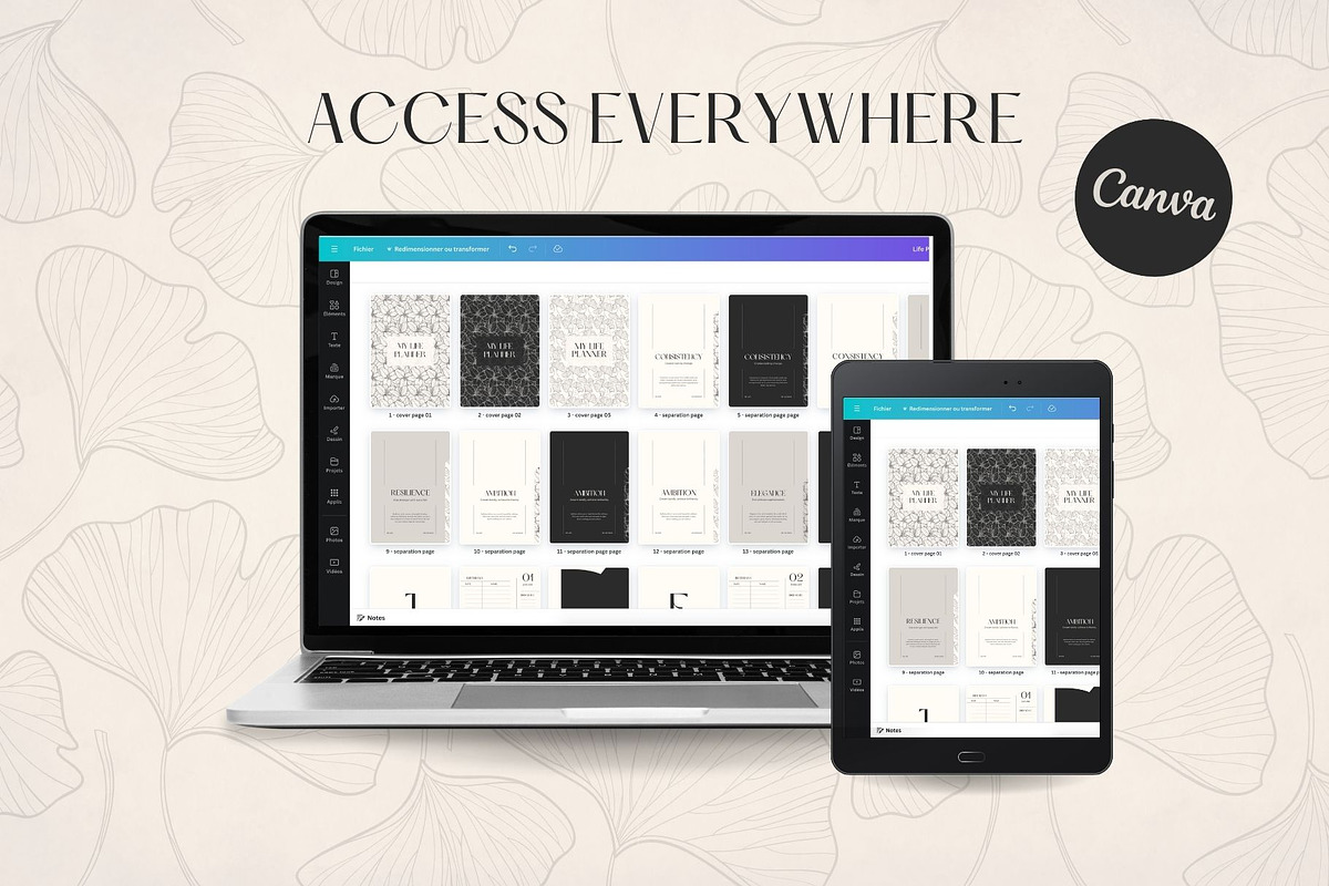 Classy Yearly Life Planner Template, a Stationery Template by Marketello Studio (Photo 12 of 12)
