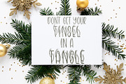 Christmas Tinsel, a Handwritten Font by Freeling Design House (Thumbnail 4 of 6)