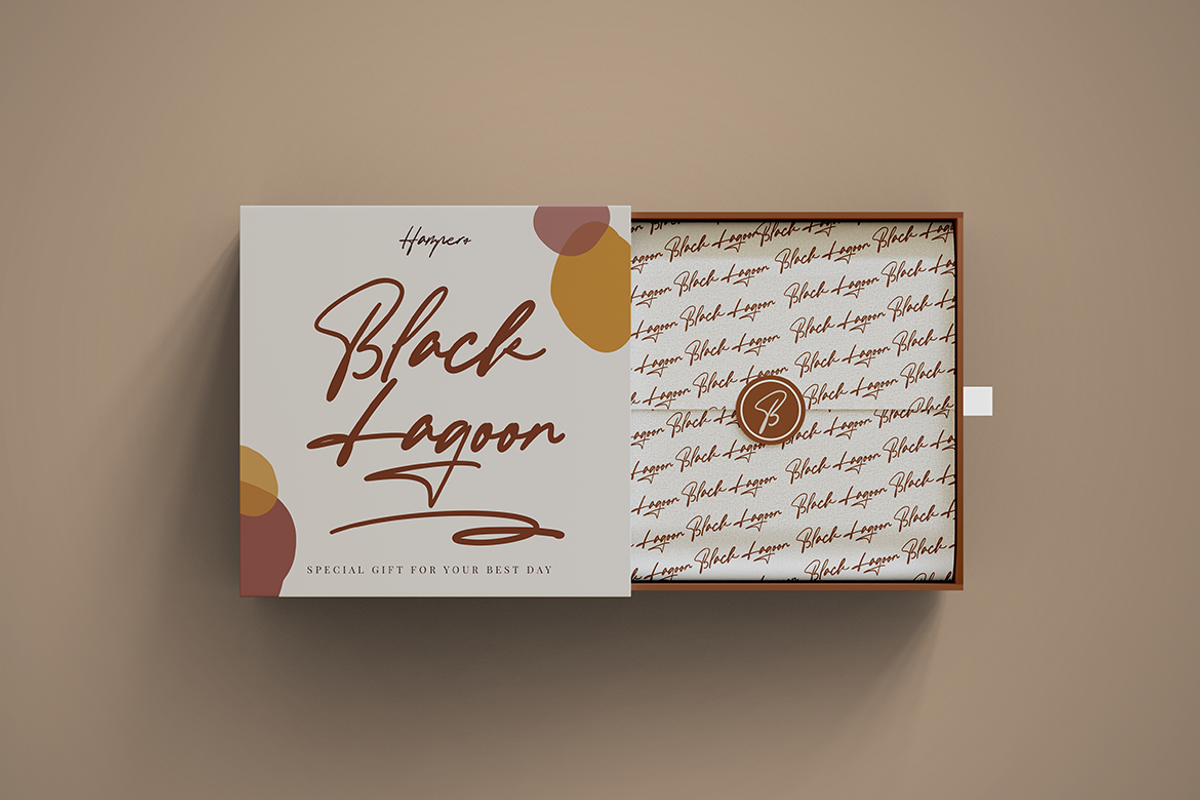 Black Lagoon | An Authentic Script, a Script Font by Colllab Studio (Photo 11 of 12)