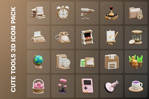 Cute Design Icon 3D Illustration V2