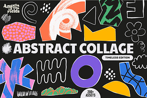 Abstract Collage Vector Clipart Set