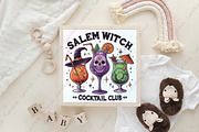 Halloween Salem Witch Cocktail Club, an Illustration by CraftArtStudio (Thumbnail 4 of 4)