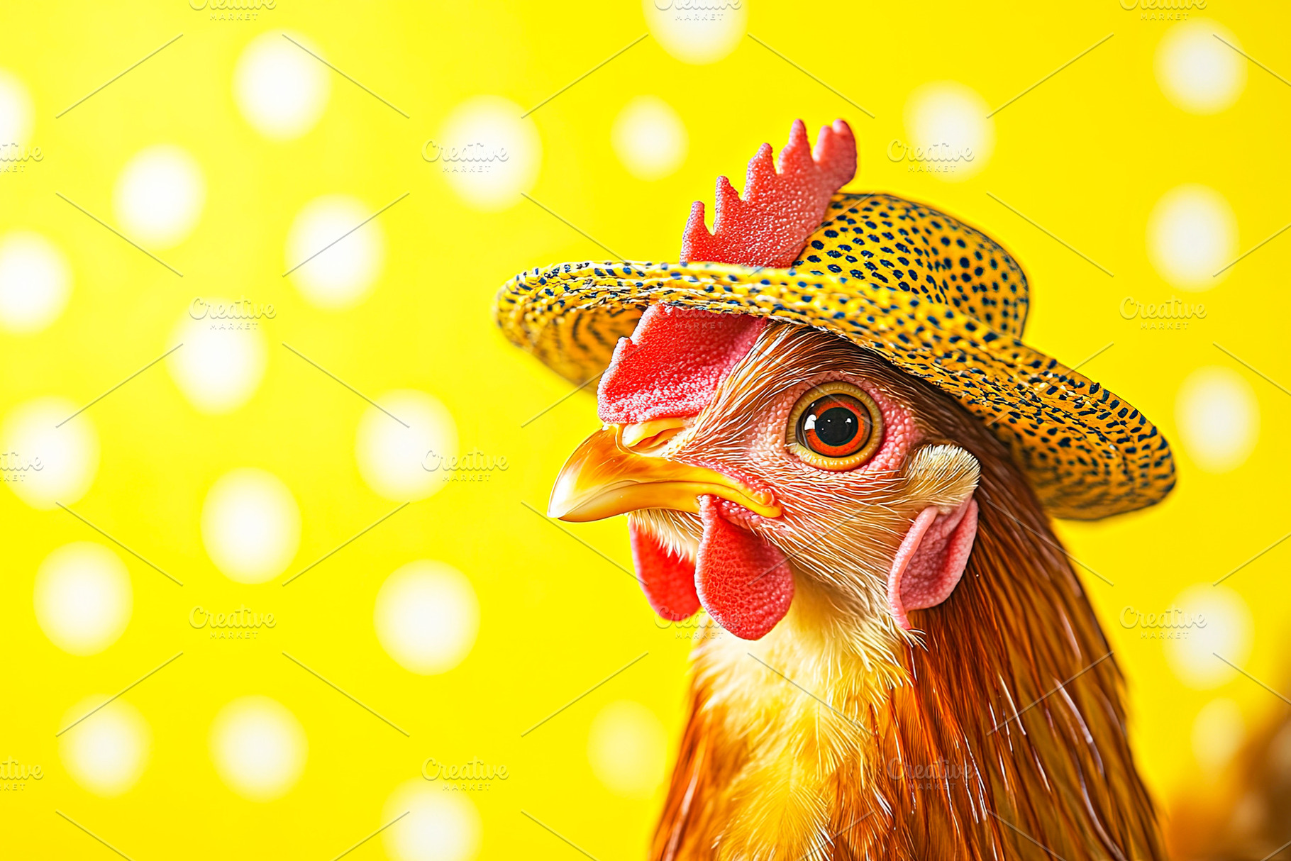 Chicken with Hat, an Animal Photo by Ales Munt