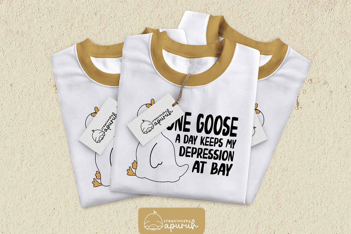 Funny Goose Meme Quotes Sublimation, a Stationery Template by creationsbyapuruh (Photo 2 of 6)