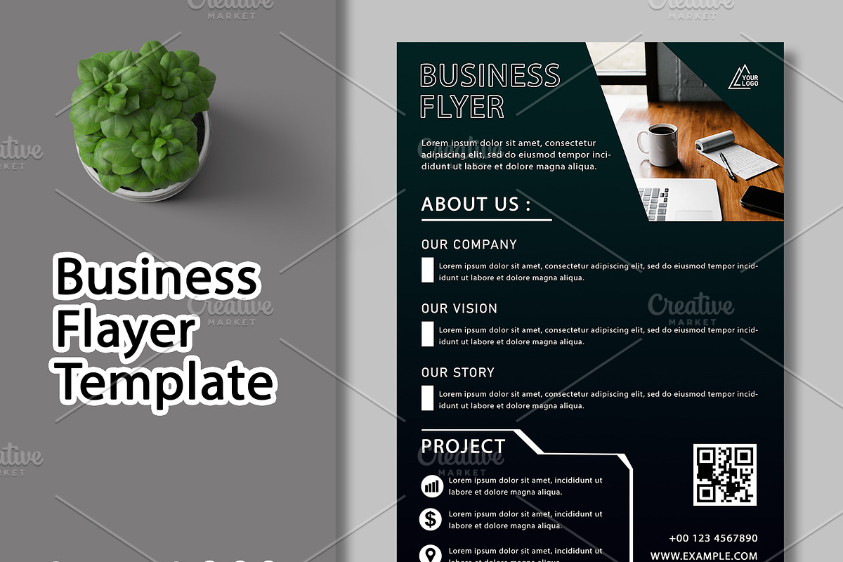 Business Flyer Template, a Flyer Template by As Studio (Photo 1 of 4)