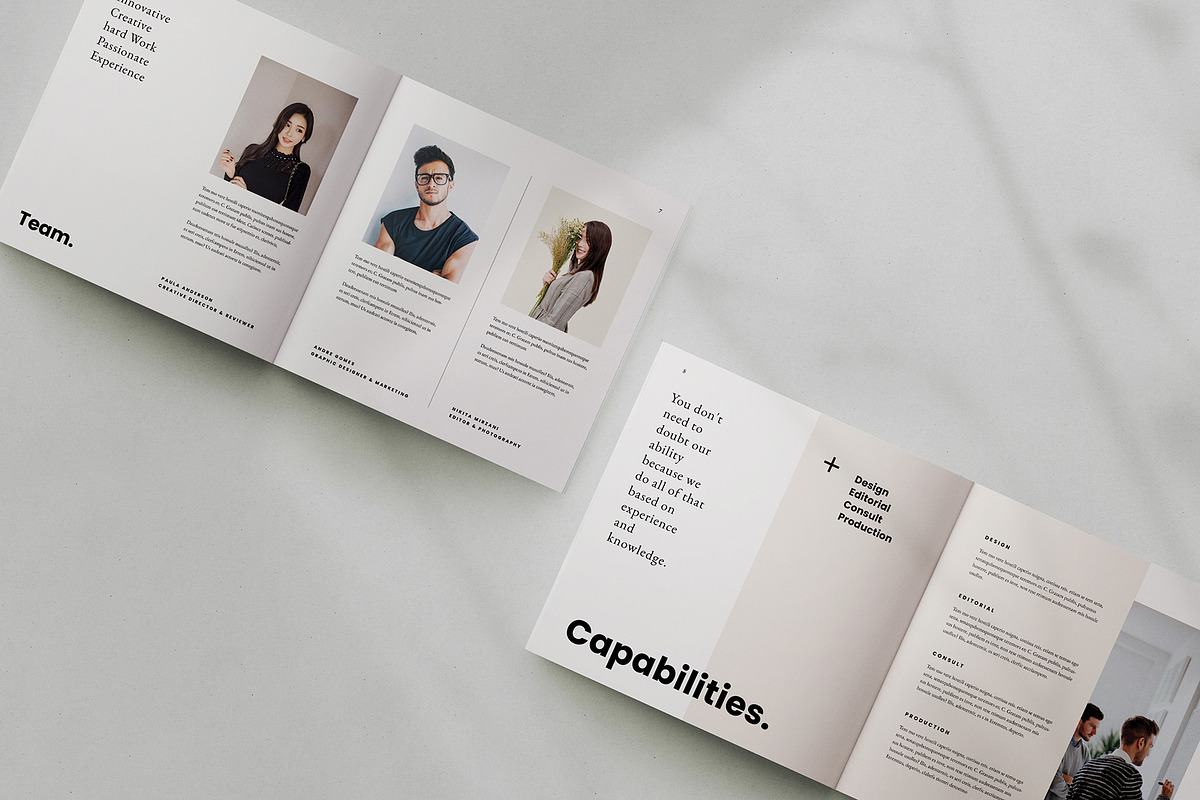 Square Design Portfolio and Resume, a Brochure Template by Occy Design (Photo 3 of 7)