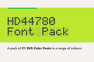 LCD HD44780 - Color Pixel Font, a Font by SelfBuild Type