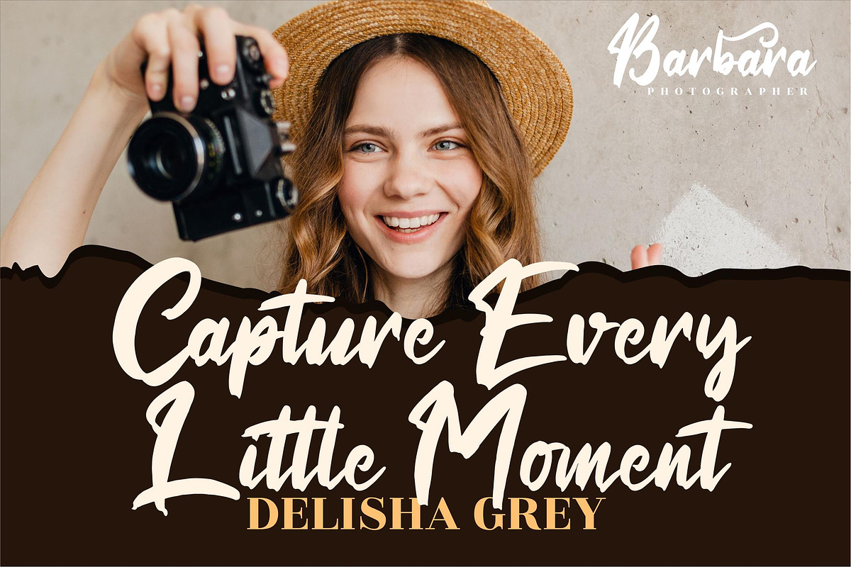 Hercutes Brush Font LS, a Font by GranzCreative (Photo 10 of 16)