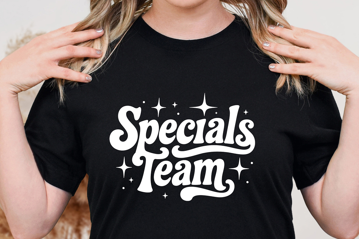 Specials Team Groovy Retro Typograph, an Object Graphic by Star Graphic Design (Photo 12 of 12)