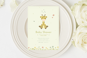 Baby Giraffe | Baby Shower Invite
