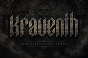 Kraventh – Dark Gothic Blackletter, a Blackletter Font by Wow Magic (Thumbnail 1 of 5)