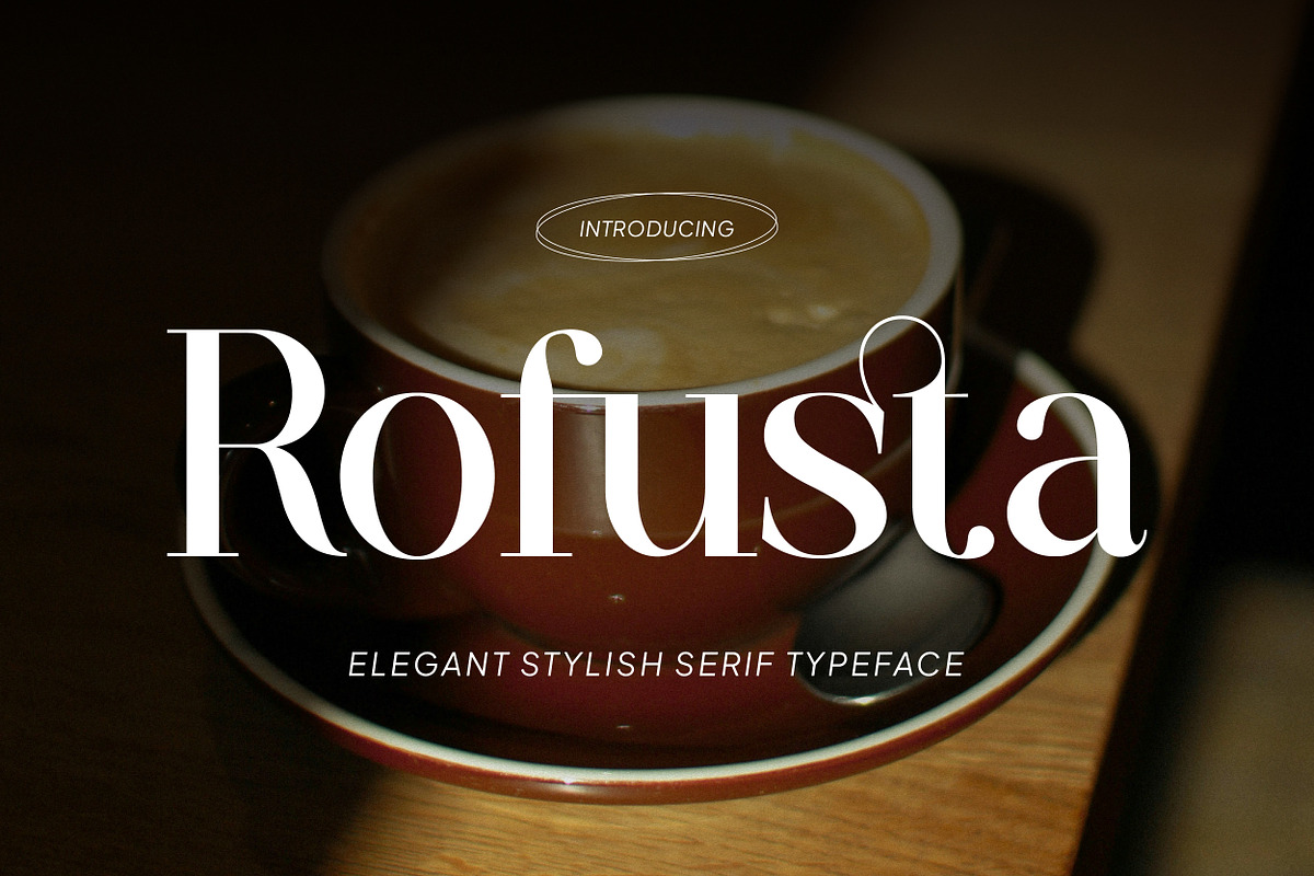 Rofusta - Elegant Stylish Serif Font, a Serif Font by Flawless And Co (Photo 1 of 12)