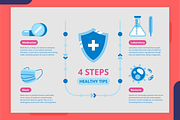 Medical Infographic Template, a Templates & Theme by Bartama Graphic (Thumbnail 3 of 4)