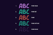 Fiver 5 fonts family, a Symbol Font by Gleb Guralnyk (Thumbnail 2 of 7)