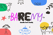 BAREMY. Doodle font family., a Handwritten Font by Luxfont (Thumbnail 1 of 10)