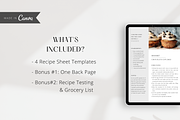 Recipe Sheet Template, a Flyer Template by ShopRShop (Thumbnail 2 of 9)