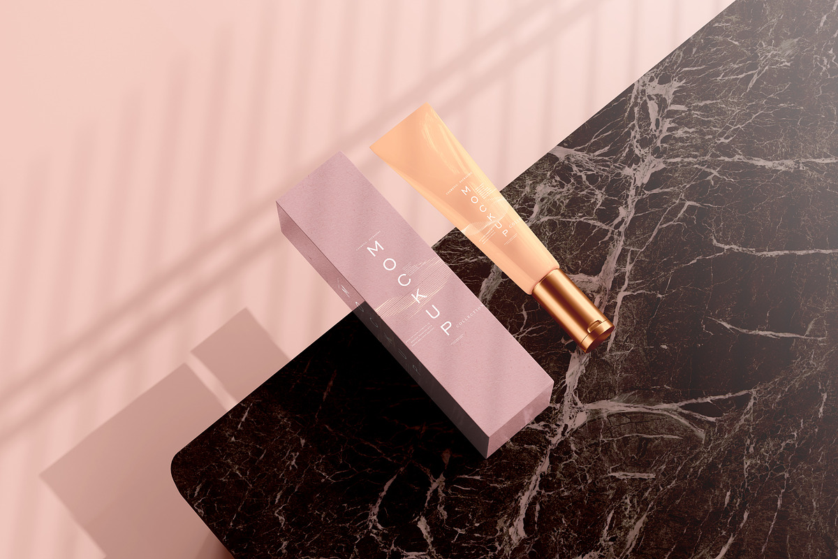 390+ Cosmetic Branding Mockup Scenes, a Cups & Container Mockup by pmvch (Photo 247 of 367)